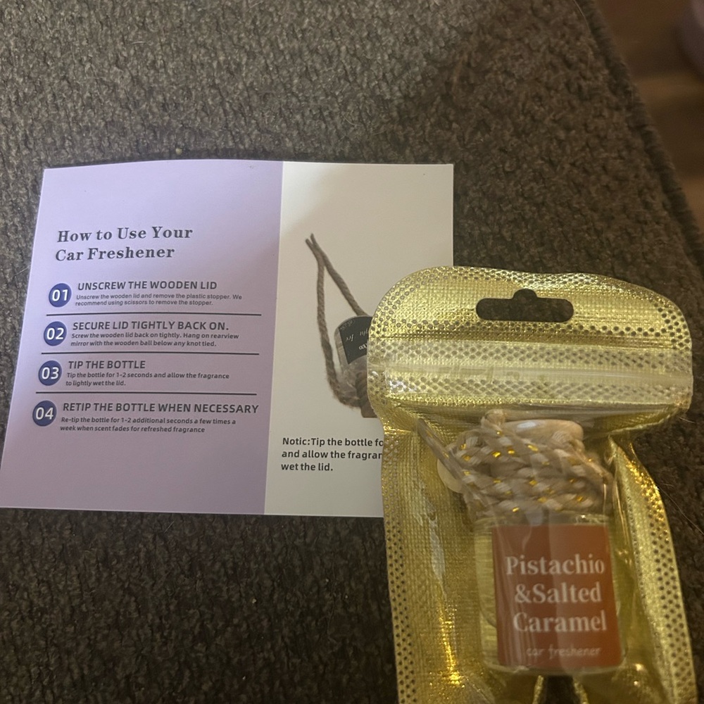Pistachio & Salted Caramel Car Freshener